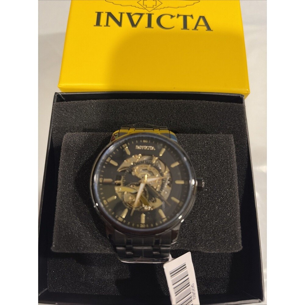 Invicta Objet D Art AUTOMATIC Skeleton Dial 43mm Black Gunmetal 69506